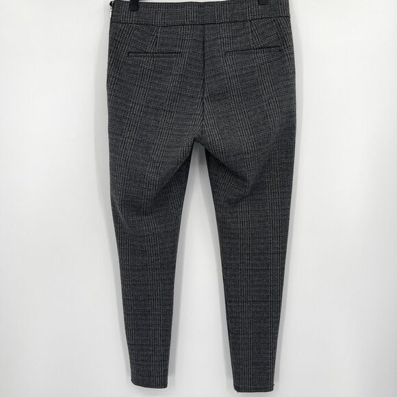 Ann Taylor Womens Pants Size 10 Gray Glen Check Plaid Side Zip Leggings - Picture 4 of 9